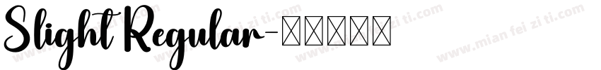Slight Regular字体转换